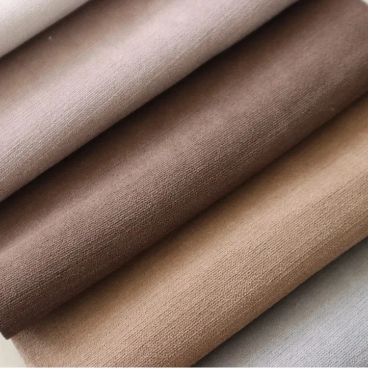 Wide Width Foggy Matte Linen Texture Velvet Upholstery Fabric best